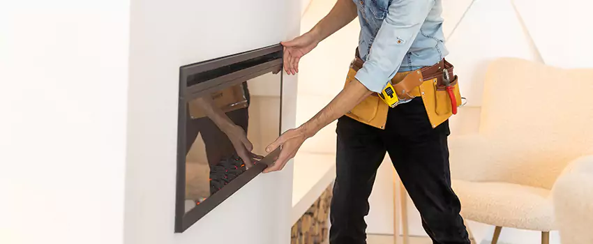 Metal Fireplace Installation in Orinda, California