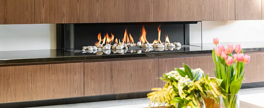 Double-height Fireplace Design Refurbishment in Orinda, California